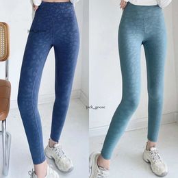 Lulu Align Yoga Running Pantalones largos Mujer Pantalones ajustados de fitness Camuflaje Pantalones deportivos elásticos Leggings para correr rápidos y libres Sin costuras Scrunch 469