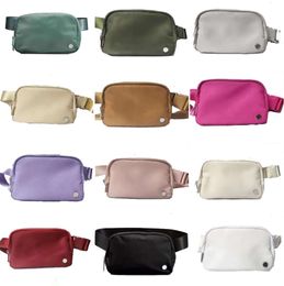 Lulu Bag Luxury Yoga Bumbag Fanny Pack Nylon Deporte al aire libre Bum Pecho Bolso para mujer Hombres Bolsos Cartera Hombro Lululemens en todas partes Bolsas de cintura Monedero grande 62ESS