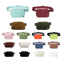 lulu Fleece Lu partout ceinture poitrine bum Sacs lulul Teddy Yoga sport sac banane sac banane pour homme Designer de luxe en nylon Sac à main Teedy Épaule Bandoulière Taille Sac