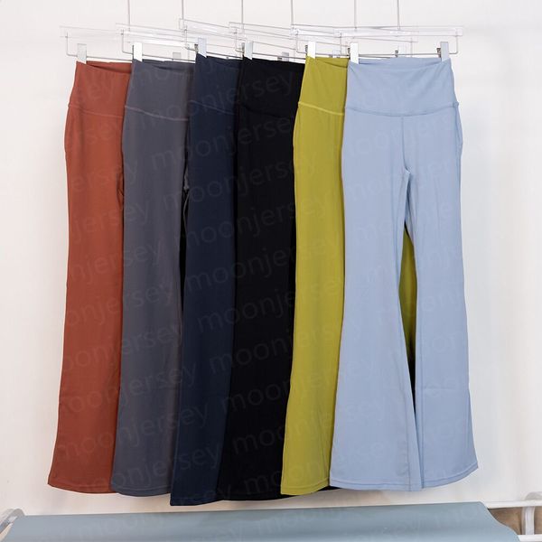 Pantalon évasé de qualité supérieure pour femmes, vêtements d'extérieur de Yoga de styliste de mode, 21982