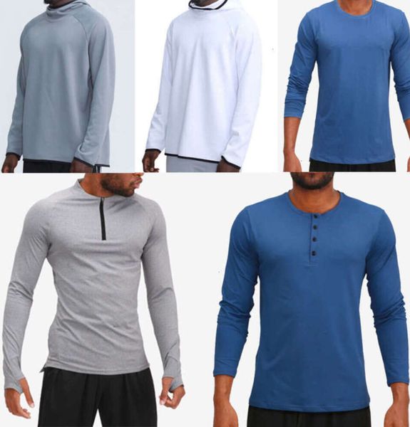 LULU traje para hombre sudaderas con capucha camisetas yoga con capucha camiseta lulu Deportes Levantamiento de caderas Use medias elásticas para fitness El mismo modelo para celebridades de Internet236