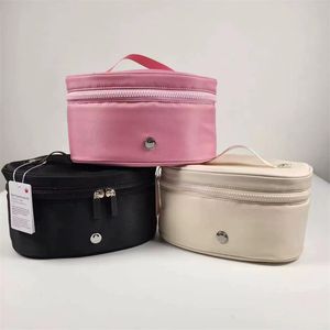 LULU Oval Top-Access Kit 3.5L bolsa de maquillaje de diseñador de lujo caja estuche bolsa de cosméticos LU013