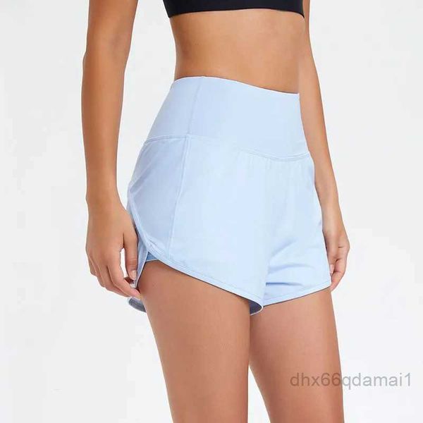 lulu Shorts tenue de yoga ensembles femmes Sport Hotty chaud décontracté Fitness Yoga Leggings dame fille entraînement sous-vêtements de sport en cours d'exécution avec poche zippée sur le dos NAZF9