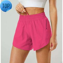 Lulu femmes piste que 5 pouces lâche respirant séchage rapide Fitness Shorts femmes pantalons de Yoga jupe polyvalent décontracté Gym Leggings Sp