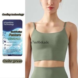 Luluemon Soutien-gorge de yoga avec bande LED de couleur unie pour femme - Coupe ajustée - Soutien-gorge de sport - Gilet de fitness - Sous-vêtements sexy avec coussinets de poitrine amovibles - Brassière douce qui évacue la transpiration - Respirant 362