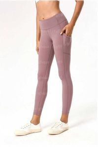 Lululemen Dameslegging Designerbroek Joggingbroek Yogabroek Geschikt voor fitness en uitgaan Dubbellaags verbrede tailleband Joggingbroek Designerlegging Lulu 55