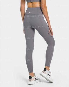 Lululemen Damesleggings Yogabroek Dames Designerbroeken Joggingbroeken Fitness Casual Pocket Fietsen Legging Comfortabel Hoge Elasticiteit Veelzijdige joggingbroek 55