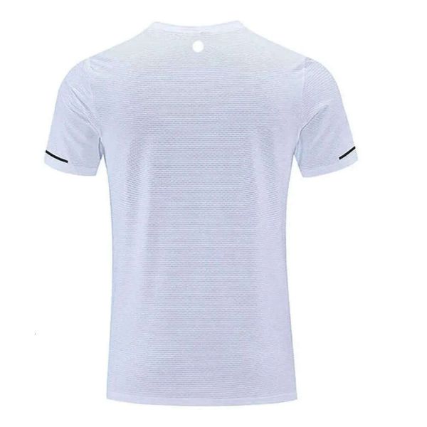 lululemenI Hombres Traje de yoga Gimnasio Camiseta Ejercicio Fiess Wear Ropa deportiva Entrenamiento Baloncesto Secado rápido Camisas de seda de hielo Tops al aire libre Manga Elástica Transpirable 2024