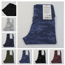 lululemenI Dames Yoga-leggings voor dames Naadloze camouflageprint voor dames Hoge taille Rekbaar Gym Fiess-broek Panty's Push-up Sportbroeken 2024