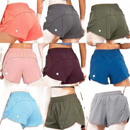 lululemens Shaping Yoga Multicolor Loose Respirant Séchage rapide Sports Hotty Hot Shorts Sous-vêtements pour femmes Poche Pantalon Jupeot2vw1nt 36Vg #