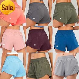 Lululemens Shaping Yoga Multicolore Lâche Respirant Séchage Rapide Sports Hotty Hot Shorts Sous-Vêtements Femme Poche Pantalon Skirtot2vw1ntlu