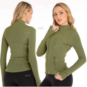 Lululemens Yoga définir veste femmes solide sport respirant manteau à manches longues poches chemise de sport hauts d'entraînement tenue de course Sportwear847