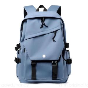 Lululemo Bag LL Outdoor Backpack Trend Backpack Eenvoudig paar Backpack Junior High School College Student Bag Fashion grote capaciteit buiten sporttas 378