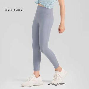 Lululemo Leggings Top Kwaliteit 24SS LU-1456 Girls Yoga Leggings Kinderen dunne panty's Zachte elastische sport strakke broek Kinderen Dancing Skinny Pants 361