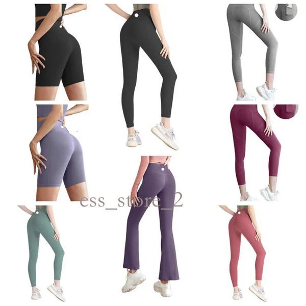 Lululemo Leggings Pants de yoga aligne les leggings féminins shorts pantalons courts tenues Lady Sports 24SS Exercice Fitness Wear Girls Running Leggings Gym Slim Fit Align 732