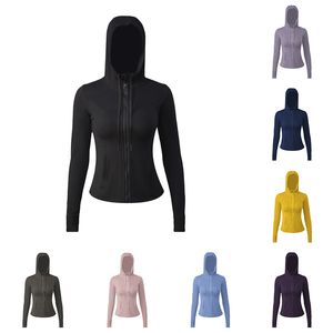 Vestes de yoga concepteurs de femmes à capuche à capuche de sport tartis