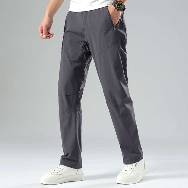 Lululu Fashion charm Yoga Pantalones para hombre botones pantalones de gimnasio Pierna recta Hombres Poliéster Spandex Pantalones de golf Pantalones de golf de cuatro bolsillos para hombres de alta calidad