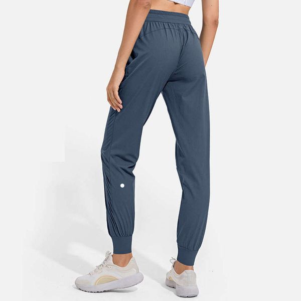 LuLu Align Luluemon Yoga Pant With Women Naked-feel Fabric Loose Fit Sport Active Back taille Lounge Jogger Fitness Leggings avec deux poches latérales lululelemen