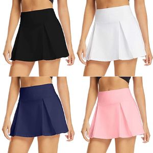 Designer jupes Yoga jupe courte Tennis Legging Gym vêtements mode été femmes jupe plissée Anti-éblouissement femmes course