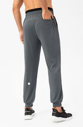 lulu Pantalon long de jogging pour hommes lululemens Tenue de yoga de sport Séchage rapide avec cordon de serrage Poches de sport Pantalon de survêtement Pantalon décontracté Taille élastique fitness luluemon