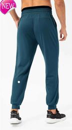 lulus Pantalon long de jogging pour homme, tenue de sport, de yoga, séchage rapide, cordon de serrage, poches de gymnastique, pantalon de survêtement décontracté, taille élastique, fitness lululemens 855659ess