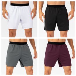 LuLus Men's Shorts Yoga Outfit Men Short Pants Running Sport Basketball Breathable Trainer Trousers Adult Sportswear Gym Exercise Fitness Wear Fast Dry Elastic