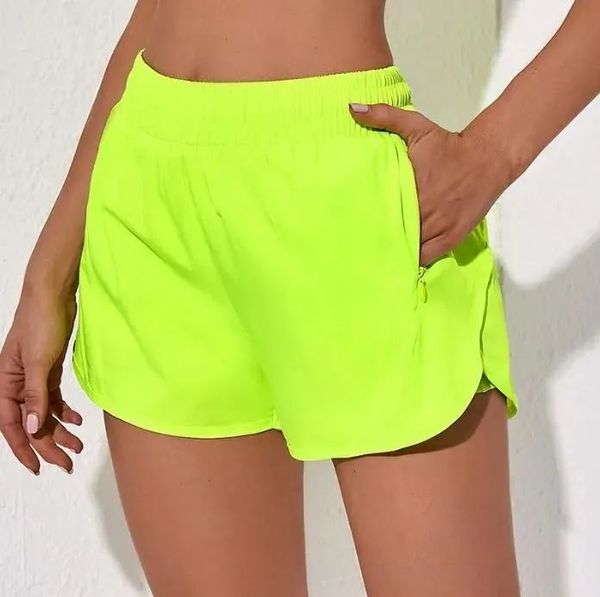 lulu shorts yoga short Marque Yoga Outfits Taille Haute Womens Shorts Exercice Pantalon Court Fitness Wear Fille Pantalon Élastique hotty hot femme Sportswear femme short noir