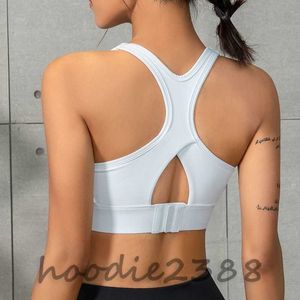 Lulus wit met andere kleuren originele label sport fitness bh voor vrouwen hoogwaardige yoga mooie rug met hoge elastische borstkussen snel droog