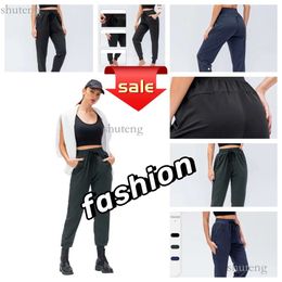 Lulus Femmes Yoga Neuvième Pantalon Running Fitness Joggers avec Poche À Fermeture Éclair Taille Haute Élastique Casual Jogging 4 Couleurs Respirant Design 720