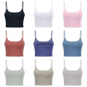 Lulus femmes Yoga couleur unie femmes soutien-gorge Slim Fit sport Fitness gilet Sexy sous-vêtements amovible poitrine coussinets brassière