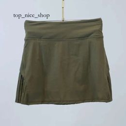 Shorts doublés de lulushorts skort été lulumen femme tennis porte une jupe plissée coulant des jupes athlétiques