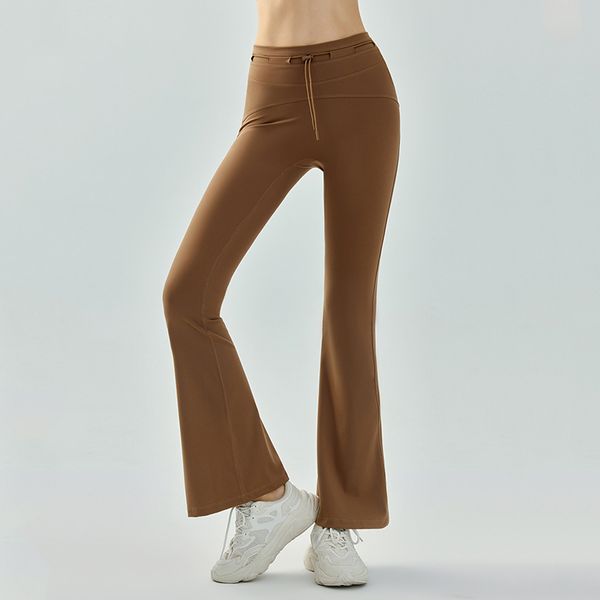 Luluwomen pantalons de yoga taille haute hanche ascenseur leggings minces porter danse entraînement fitness haut-parleur pantalon