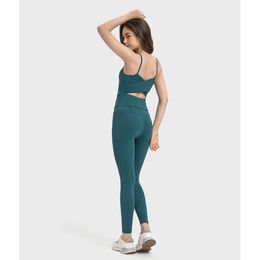 LL vêtements pour femmes Yoga Sports en plein air Jogging Gym Fiess sous-vêtements féminins haute élasticité culture vêtements de sport hauts de soutien-gorge débardeur