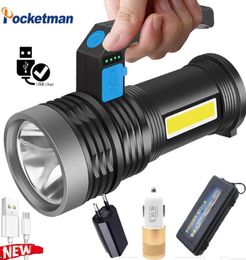 Lumen LED longue utilisation USB rechargeable 4 modes lanterne de camping projecteur étanche projecteur lampes de poche torches5809173