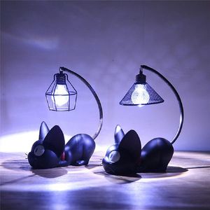 Luminaria lumières LED magique chat de bande dessinée animale Veilleuse nurseries Lampe de table pour bébé enfant cadeau d'anniversaire Décoration