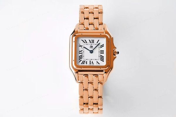 Diseñador luminoso Reloj de mujer Moda Clásico Panthere 904L Piedra preciosa de cuarzo de acero inoxidable para regalo de dama Calidad superior con diseño Reloj de pulsera Montres de luxe