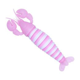 Jouet lumineux Fidget Slug articulé flexible en forme de homard 3D, articulations bouclées, soulage le stress, jouets pour enfants, Aldult gratuit par Epack Y05