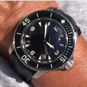 Lichtgevende vijftig vadems kijken 50 vadems Japanse Miyota 8215 Automatische mechanische heren horloges Sport Hoge kwaliteit horloges Montre257Y