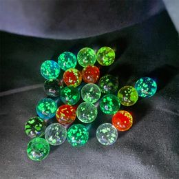 Bolas de cristal luminosas para niños, juguetes para niños, juego de consola de crema de 12mm, máquina de Pinball, canicas pequeñas de ganado, cuentas de juguete D23