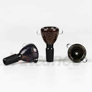 Kleurrijke Glazen Kommen 14mm 18mm Mannelijke Roken Kom Met Handvat Mooie Slide Dabber voor Waterpijpen Roken Accessoires bong Dab Rigs