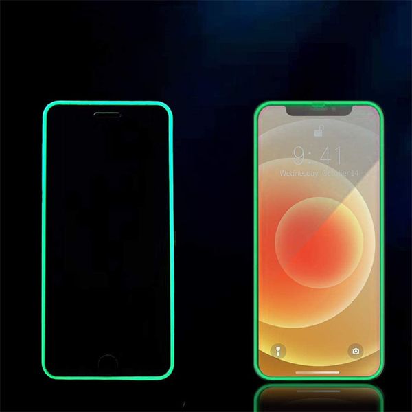 Protecteur d'écran de verre trempé lumineux de verre trempé pour iPhone Samsung S21 Fe S20 A42 A32 A52 A22 OPPO LG Motorola ont 10 emballages en papier de 10 en 1