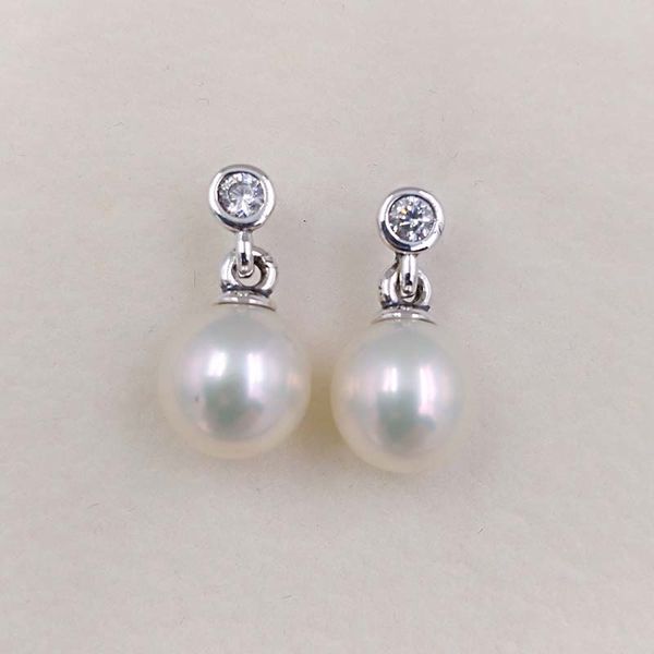 Stud Luminous Elegance Drop Boucles d'oreilles Lustres en argent sterling 925 Fit Style européen Pandora ALE Bijoux en perles pour femmes Andy Jewel