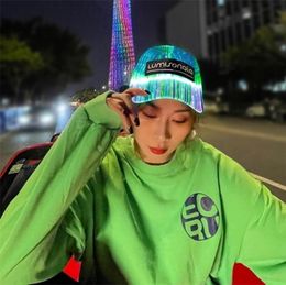 Lichinige LED Baseball Cap Glow Hat Unisex DJ Light Up Carnival Fiber Optic Hip Hop Hats Women Christmas Halloween Party 2205113272623