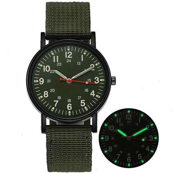 Reloj de cuarzo para hombre luminoso para impermeabilizar los relojes de pulsera de deportes al aire libre datan de acero inoxidable analógico militar