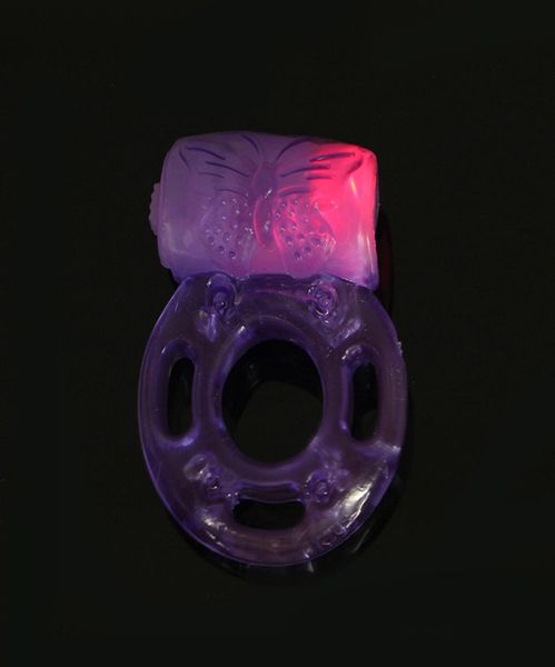Vibratrice de cycle de pénis lumineux Silicon vibrant coq anneau de pénis anneaux pour adultes toys pour homme se relaxation1740234