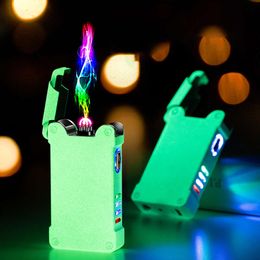 Proyección luminosa Personalidad romántica Doble arco a prueba de viento Buzz Light Año Crayon Shin-Chan USB Lighter