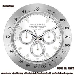 Reloj de pared luminoso Metal Diseño de lujo Reloj de pared Regalo Chrimas barato X0726205h