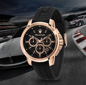 Lumineux montre la mode masculine Match Watch Slicone Strap Calendar Quartz Watch Car Car Car Tyres
