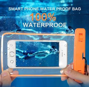 Luminous Waterproof Bag Protective Mobile Phone Bag Pouch Case For Diving Swimming Sports Drifting For iPhone XS 11 12 mini NOTE 7