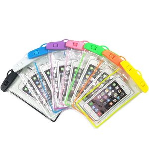 Lichtgevende waterdichte telefoonhoesjes Bag PVC voor iPhone 12 13 14 Pro Samsung S10 LED Waterdichte Shell Dry Tas tot 3,5-6 inch met lanyard